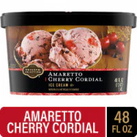 Private Selection® Amaretto Cherry Cordial Ice Cream Tub 48 oz