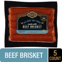Private Selection® Beef Brisket All Beef Hot Dogs 5 ct / 12 oz