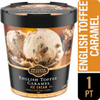 Private Selection® English Toffee Caramel Ice Cream Pint 16 oz