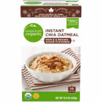 Simple Truth Organic® Maple & Brown Sugar Flavored Instant Chia Oatmeal 10 ct / 1.48 oz