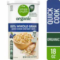 Simple Truth Organic® 100% Whole Grain Rolled 1 Minute Oats 18 oz