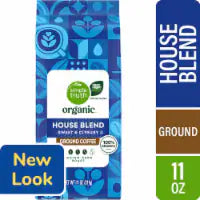 Simple Truth Organic® House Blend Medium Dark Roast Ground Coffee 11 oz