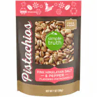 Simple Truth® Pink Himalayan Salt & Pepper Pistachios  7oz