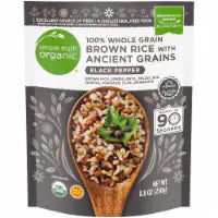 Simple Truth Organic™ 90 Second Black Pepper 100% Whole Grain Brown Rice with Ancient Grains 8.8oz