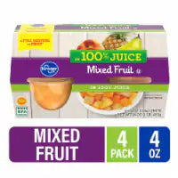 Kroger® Mixed Fruit Cups in 100% Juice 4 ct / 4 oz