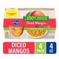 Kroger® Diced Mango Cups in 100% Juice 4 ct / 4 oz