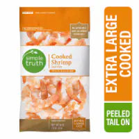 Simple Truth® Extra Large Peeled & Deveined Cooked Shrimp Tail-On 16oz