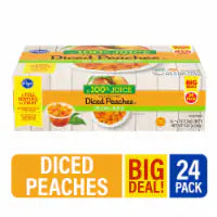 Kroger® Yellow Cling Diced Peach Cups in 100% Juice Big Deal! 24 ct / 4 oz