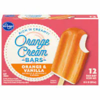 Kroger® Orange Cream Frozen Dairy Dessert Bars 12ct