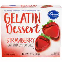 Kroger® Strawberry Gelatin Dessert Mix 3 oz