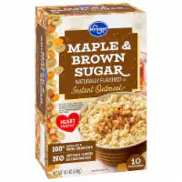 Kroger® Maple & Brown Sugar Instant Oatmeal Packets 10 ct / 15.1 oz