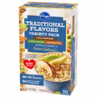 Kroger® Traditional Flavor Instant Oatmeal Pouches Variety Pack 10 ct / 15.1 oz