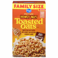Kroger® Honey Nut Toasted Oats Family Size Cereal 21.6 oz
