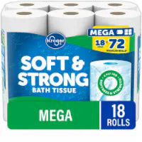 Kroger® Soft & Strong Toilet Paper Mega Roll 18 Rolls