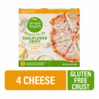 Simple Truth™ Four Cheese Gluten Free Cauliflower Crust Frozen Pizza