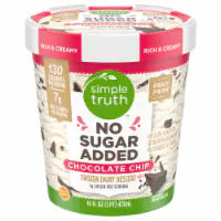 Simple Truth® No Sugar Added Chocolate Chip Frozen Dairy Dessert Pint