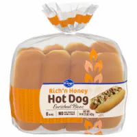 Kroger® Rich'n Honey Hot Dog Buns 8 ct / 16 oz