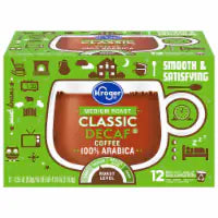 Kroger® Decaf Classic Medium Roast Coffee Pods 12 ct