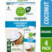 Simple Truth Organic® Original No Sugar Added Coconut Water Carton 4 carton / 1 liter