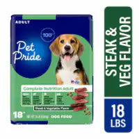 Pet Pride® Crunchy Bites Grilled Steak and Vegetable Dog Food 18 lb