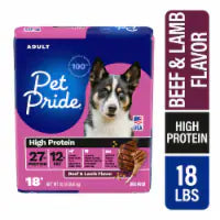 Pet Pride® High Protein Beef & Lamb Flavor Dog Food 18 lb