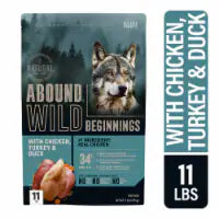 ABOUND® Wild Beginnings Chicken Turkey and Duck Dry Dog Food 11 lb