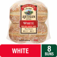 Western Hearth® Artisan Style White Enriched Bakery Buns 8 ct / 20 oz