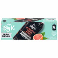 Big K® Grapefruit Citrus Zero Sugar Soda Cans 12/ 12oz