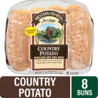 Western Hearth® Country Potato Hot Dog Buns 8 ct / 17 oz