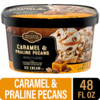 Private Selection® Caramel & Candied Pecan Ice Cream Tub 48 oz