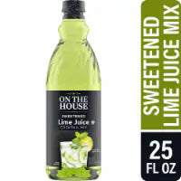 On The House Sweetened Lime Juice Cocktail Mix 25 fl oz