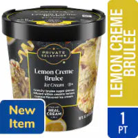 Private Selection® Lemon Creme Brulee Ice Cream Pint 16 fl oz