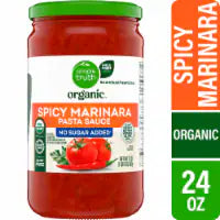 Simple Truth Organic No Sugar Added Spicy Marinara Pasta Sauce 24 oz