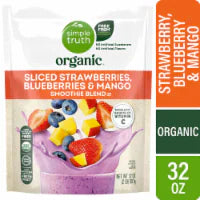 Simple Truth Organic® Sliced Strawberries Blueberries and Mango Blend Smoothie 32 oz