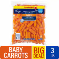 Kroger® Cut and Peeled Baby Carrots BIG DEAL! 3 lb