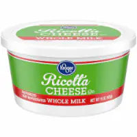 Kroger® Whole Milk Ricotta Cheese 15oz