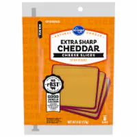 Kroger® Extra Sharp Cheddar Sliced Cheese 8 Slices