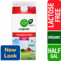 Simple Truth Organic® Lactose Free Vitamin D Whole Milk Half Gallon