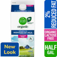 Simple Truth Organic® Lactose Free 2% Reduced Fat Milk Half Gallon