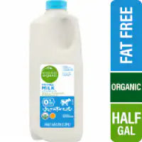 Simple Truth Organic® Fat Free Milk 1/2 gal
