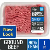 Kroger® 90/10 Ground Beef Tray 1 LB