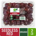 Simple Truth Organic® Clamshell Seedless Red Grapes 2 lb