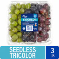 Kroger® Seedless Tricolor Grapes 3 lb
