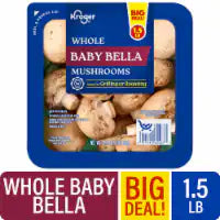Kroger® Whole Baby Bella Mushrooms BIG DEAL!