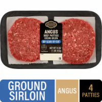 Private Selection® 90/10 Angus Ground Beef Patties 4 ct / 1 lb