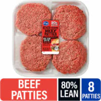 Kroger® 80/20 Ground Beef Patties  8 ct / 30.4 ounce