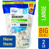 Kroger® Peeled & Deveined Tail Off White Raw Shrimp 2 lb