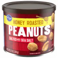Kroger® Salted with Sea Salt Honey Roasted Peanuts 12 oz