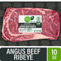 Simple Truth® Natural Grass Fed Angus Beef Ribeye Steak 10 oz
