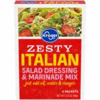Kroger® Zesty Italian Salad Dressing & Marinade Mix Packet 4 ct / 0.6 oz